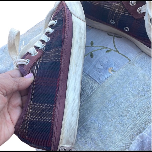Converse Jack Purcell Plaid Checks Sneakers Mens Size 5 Womens 6.5 Unisex - Picture 7 of 13